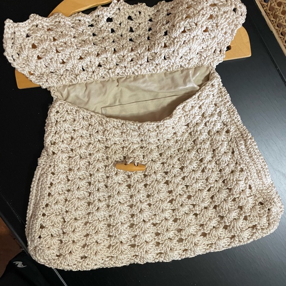 Vintage hand crocked clutch purse - Picture 1 of 3